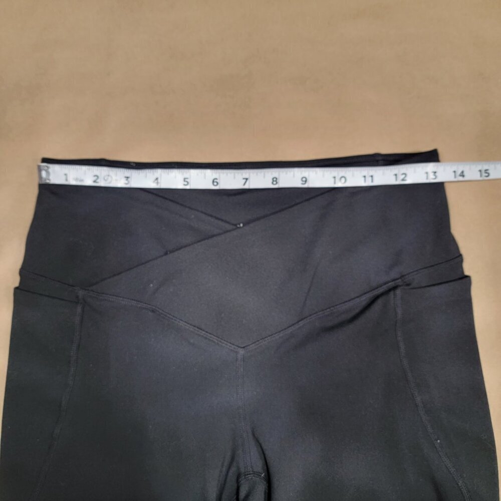 Pureluxe Size S Black Low-Rise Crossover Flare Legging - Picture 6 of 14